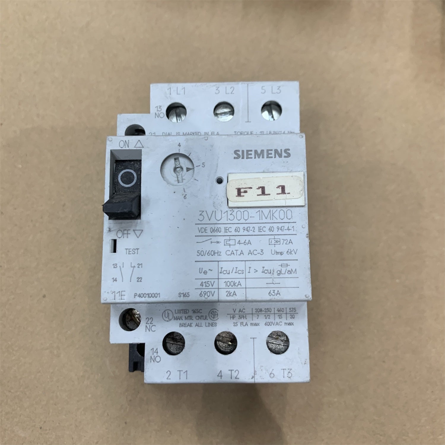 3VU1300-1ML00 3VU13001ML00 西門子馬達啟動器