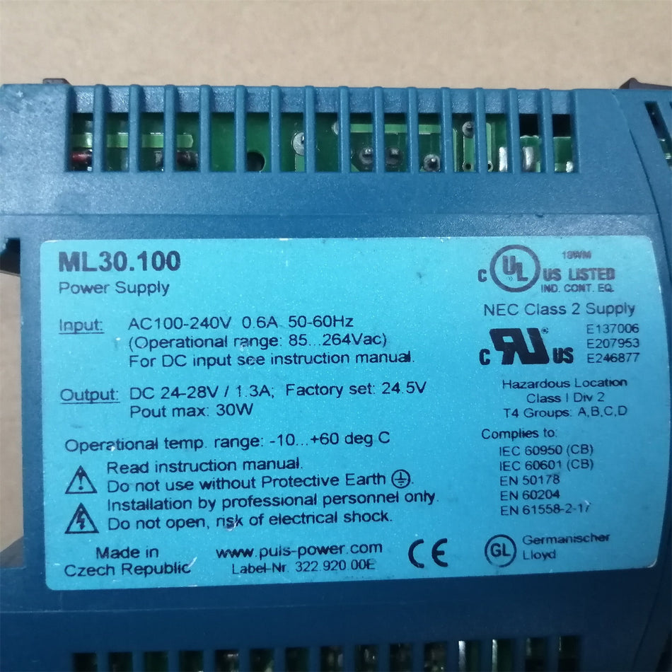 PULS ML30.100 電源 30W 24V 1.3A ML30-100
