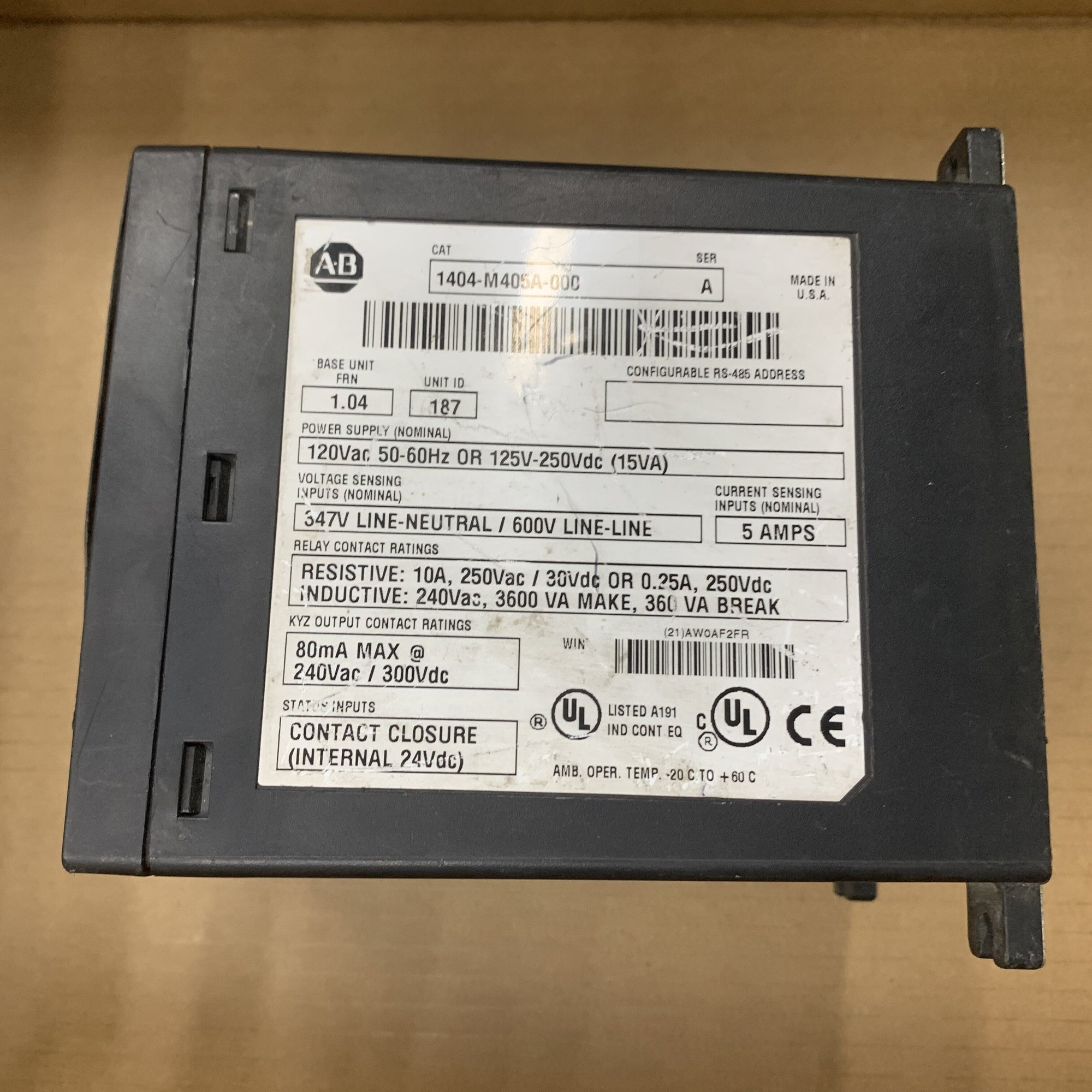 艾倫布拉德利電源監視器 30000 CAT 1404-M405A-000