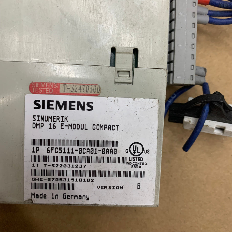SIEMENS 6FC5111-0CA01-0AA0 SINUMERIK ELECTRONIC MODULE