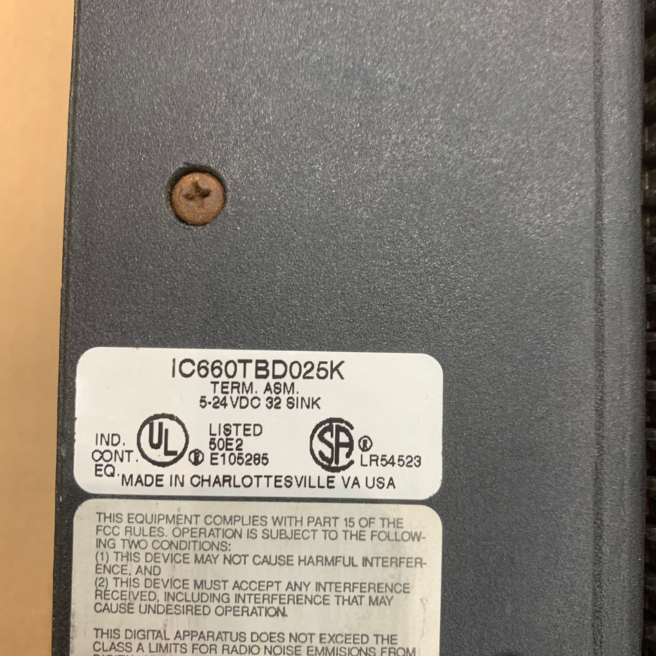 Ge Fanuc IC660TBD025K電子模組
