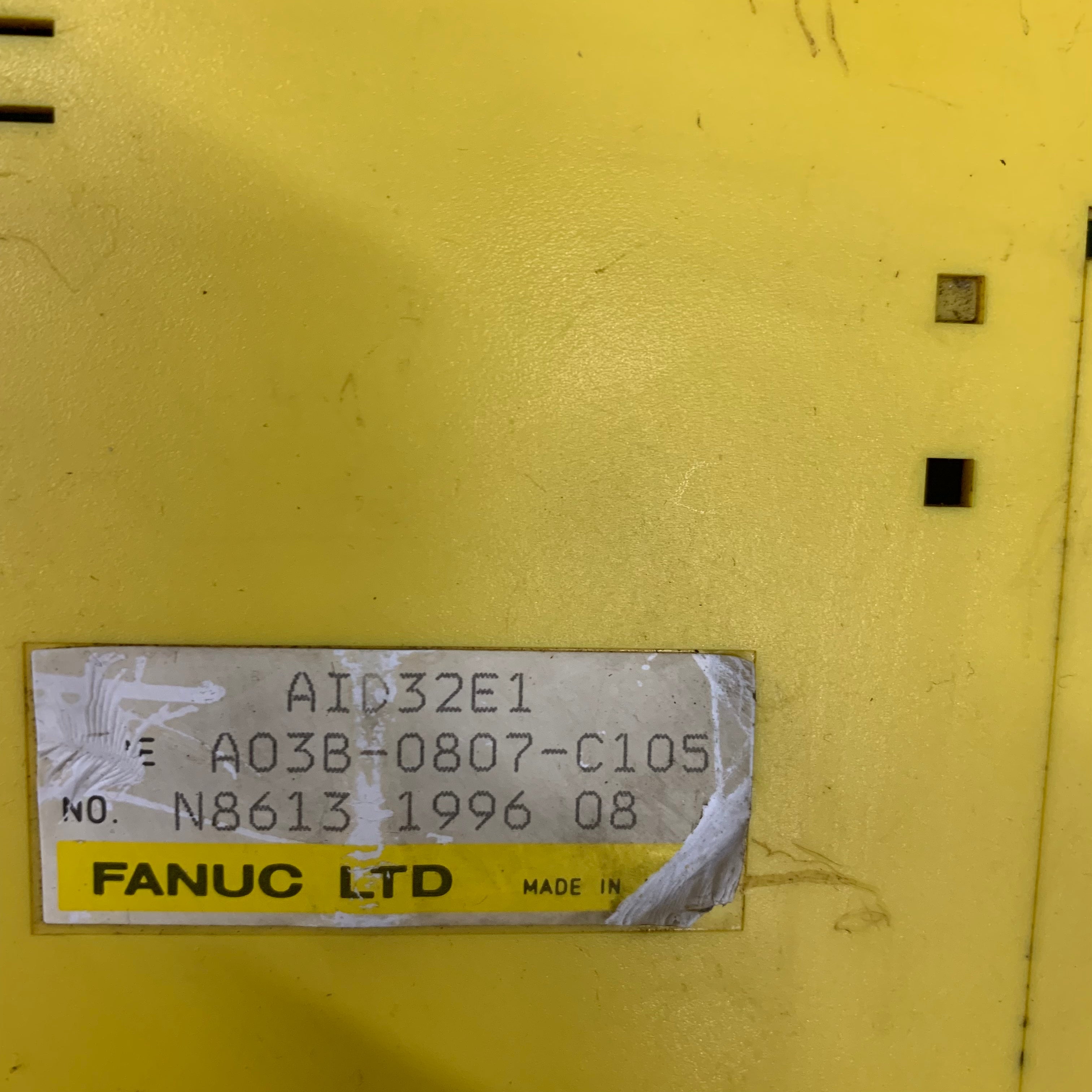 FANUC A03B-0807-C105輸入模組