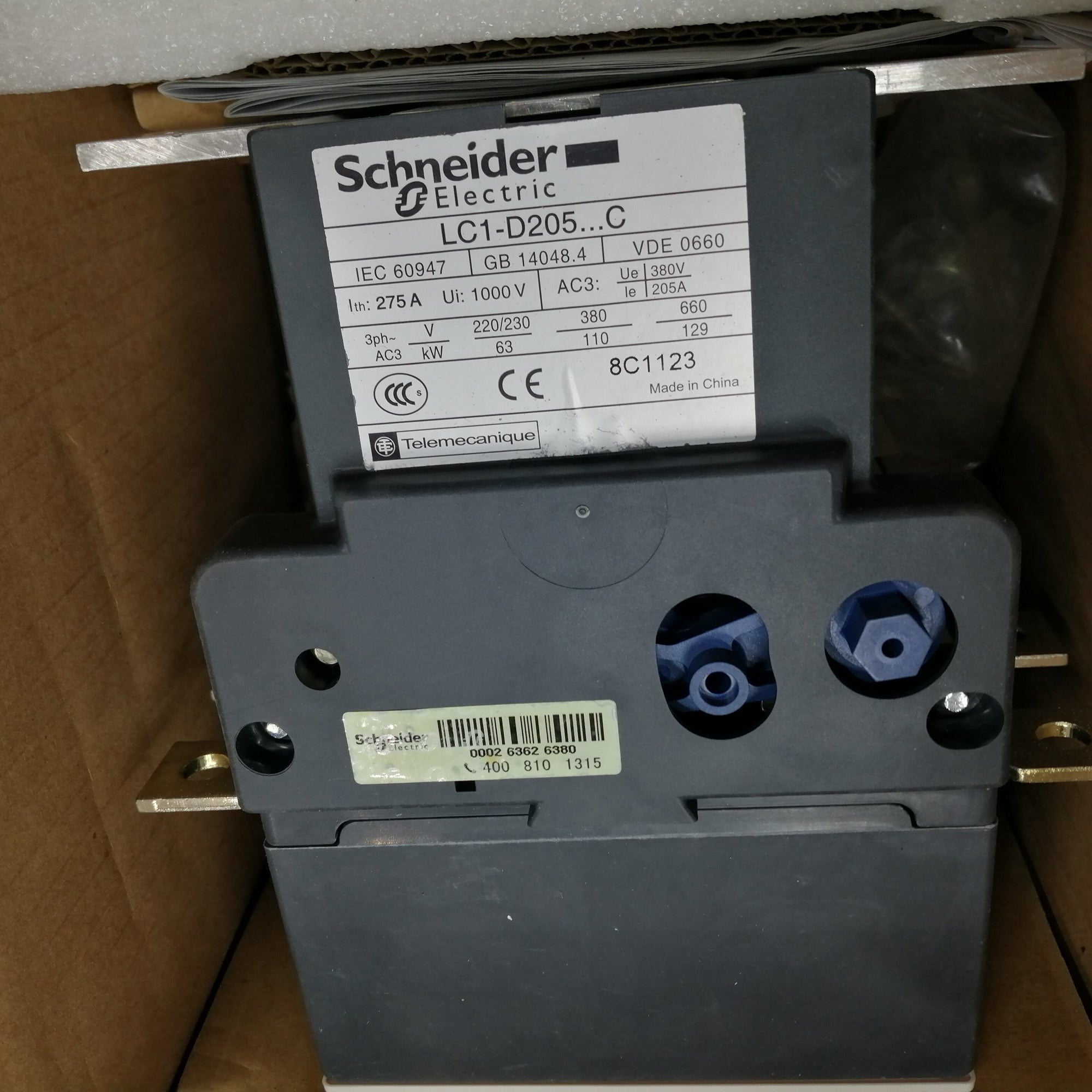 施耐德LC1D205 Q5C交流接觸器