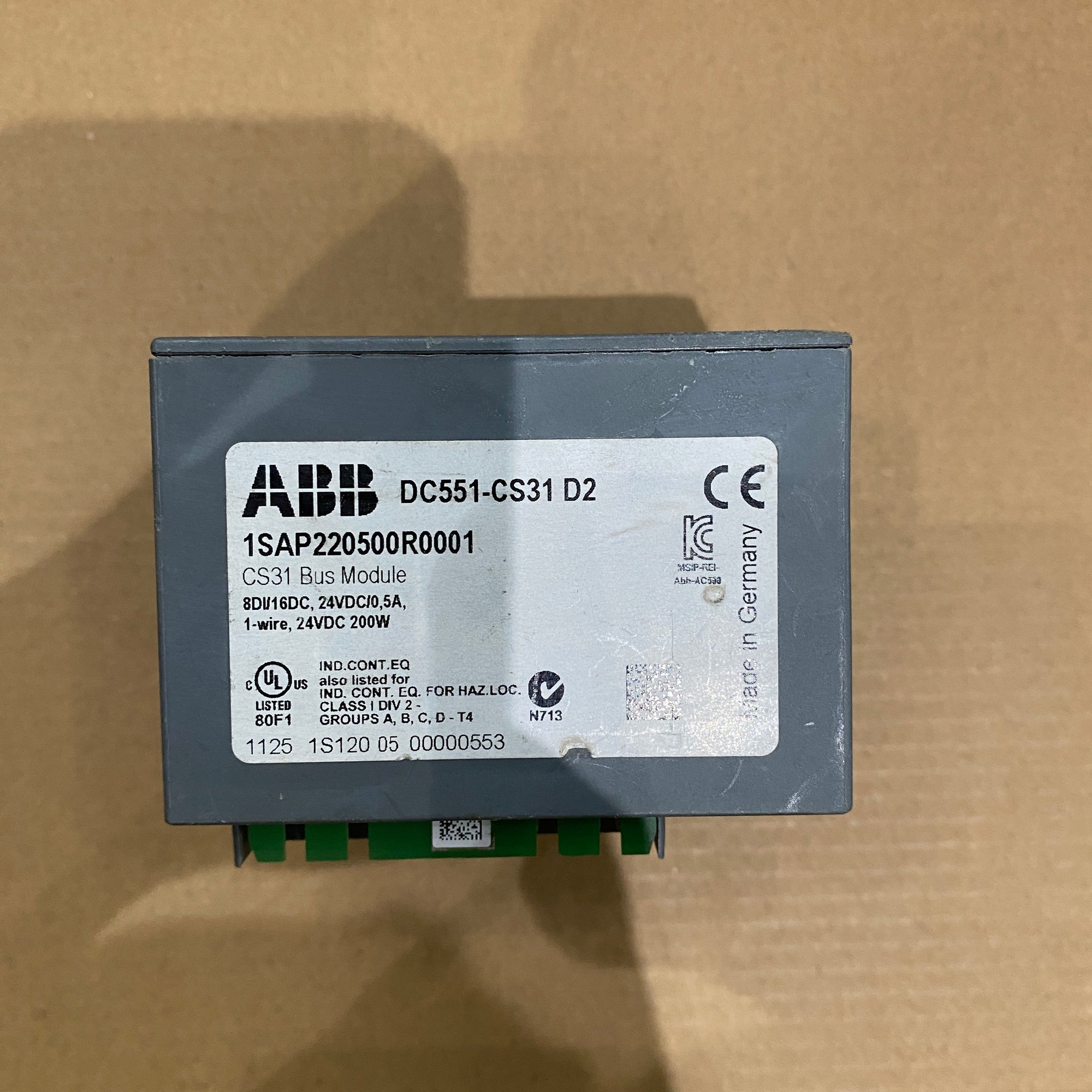 ABB DC551-CS31 1SAP220500R0001 模組