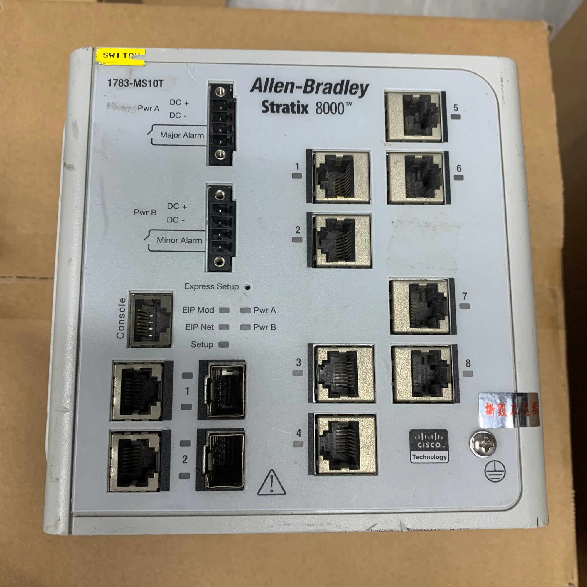 ALLEN BRADLEY 1783-MS10T STRATIX 8000 乙太網路管理型交換機