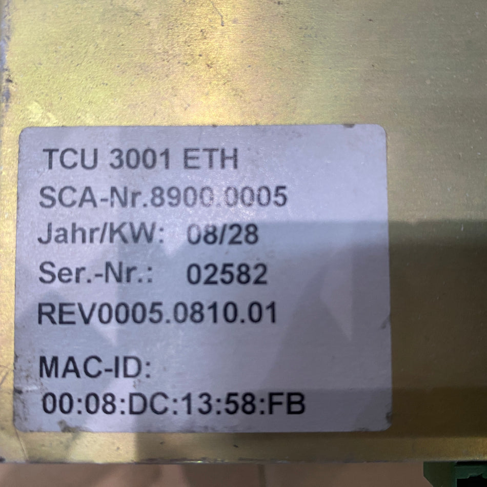 SCA SCHUCKER TCU3001ETH