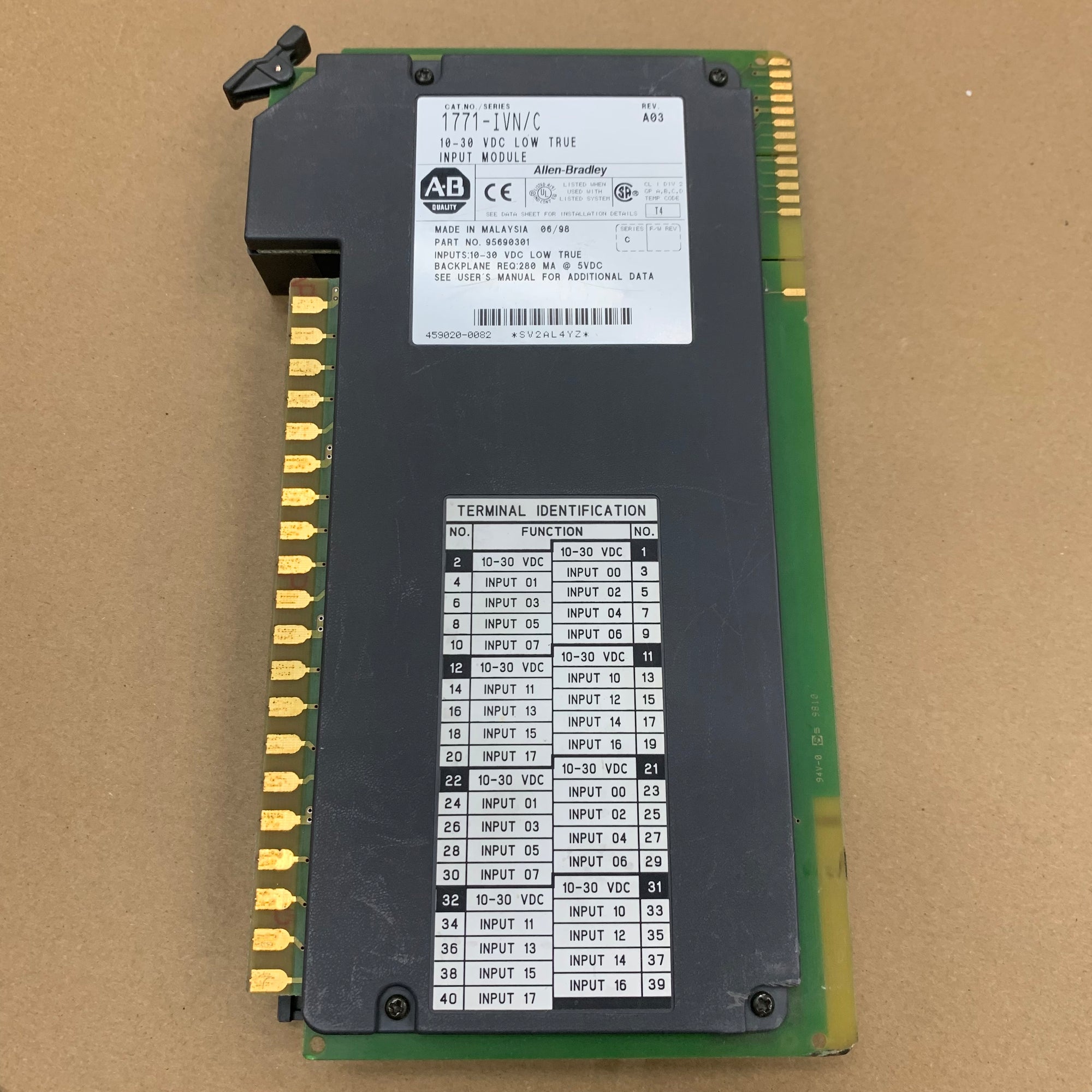 ALLEN BRADLEY 1771-IVN C系列PLC模組