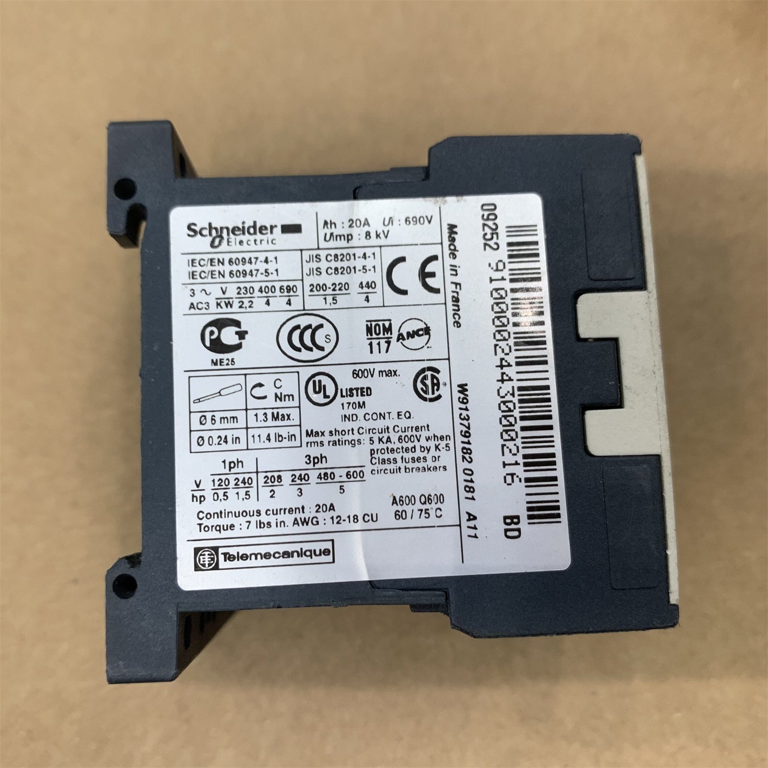 LP1K0910BD3 DC24V施耐德PLC模組