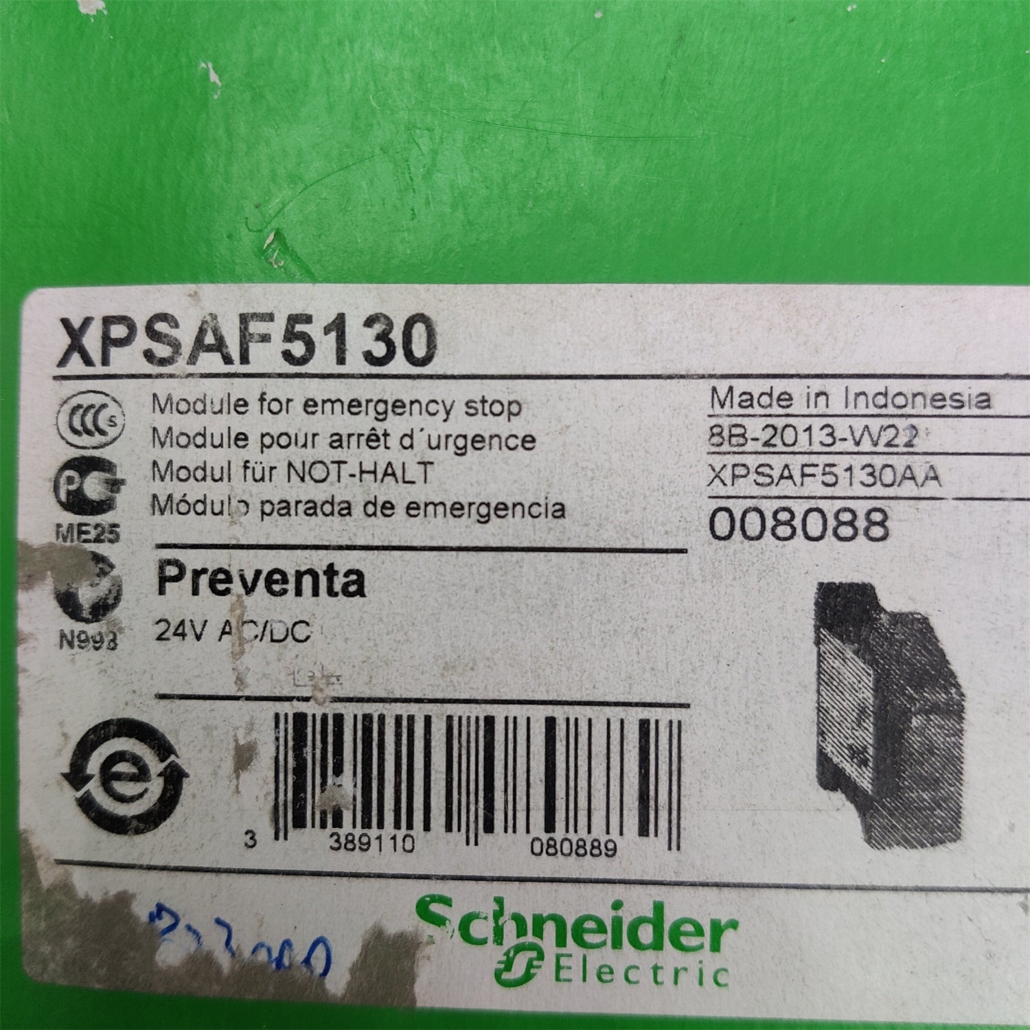 全新施耐德 XPS-AF5130 安全繼電器