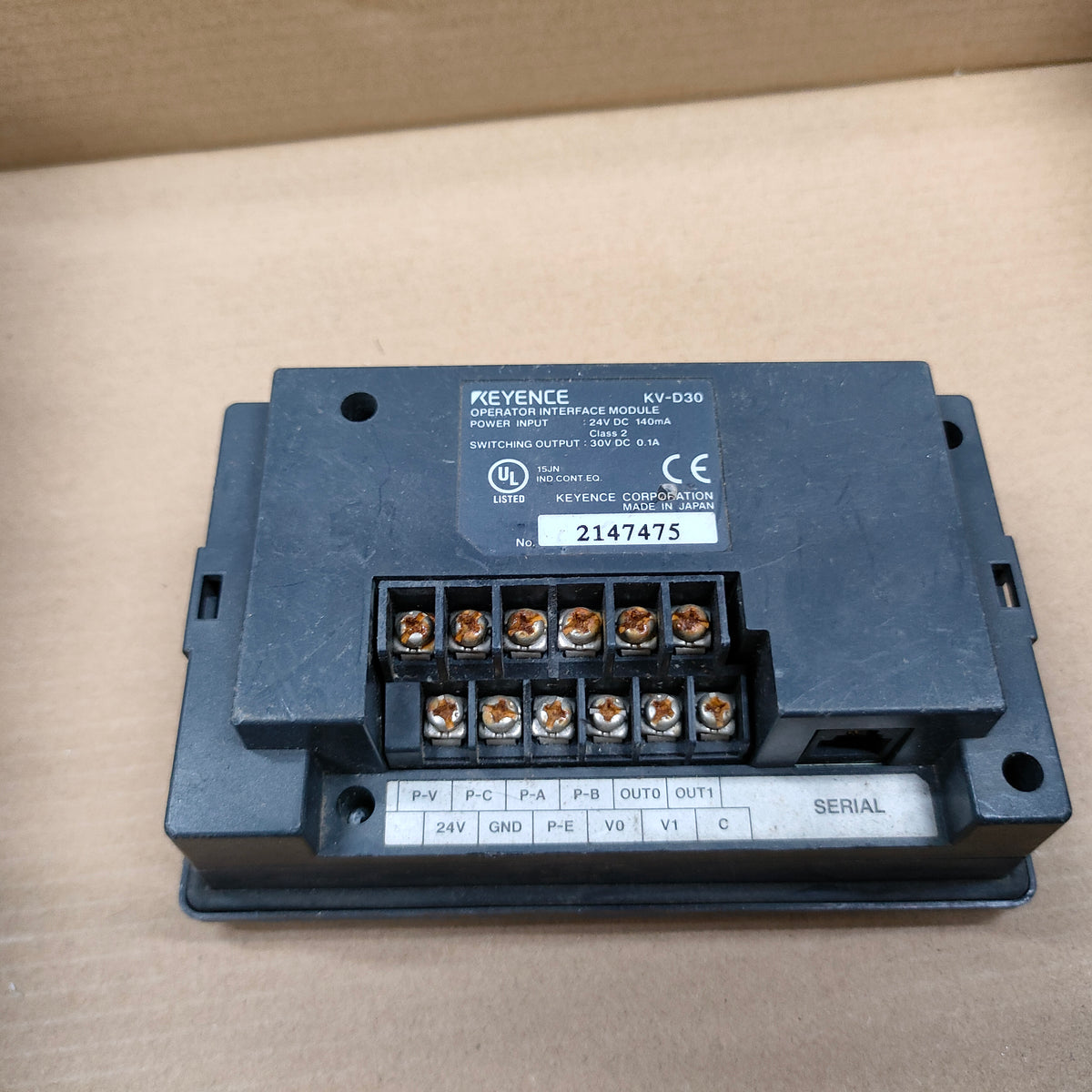 Keyence KV-D30 Operator Interface Module – Rockss Automation