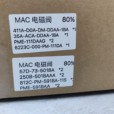 MAC 57D-73-501BA 57D73501BA Solenoid Valve w/ 250B-501BAAA