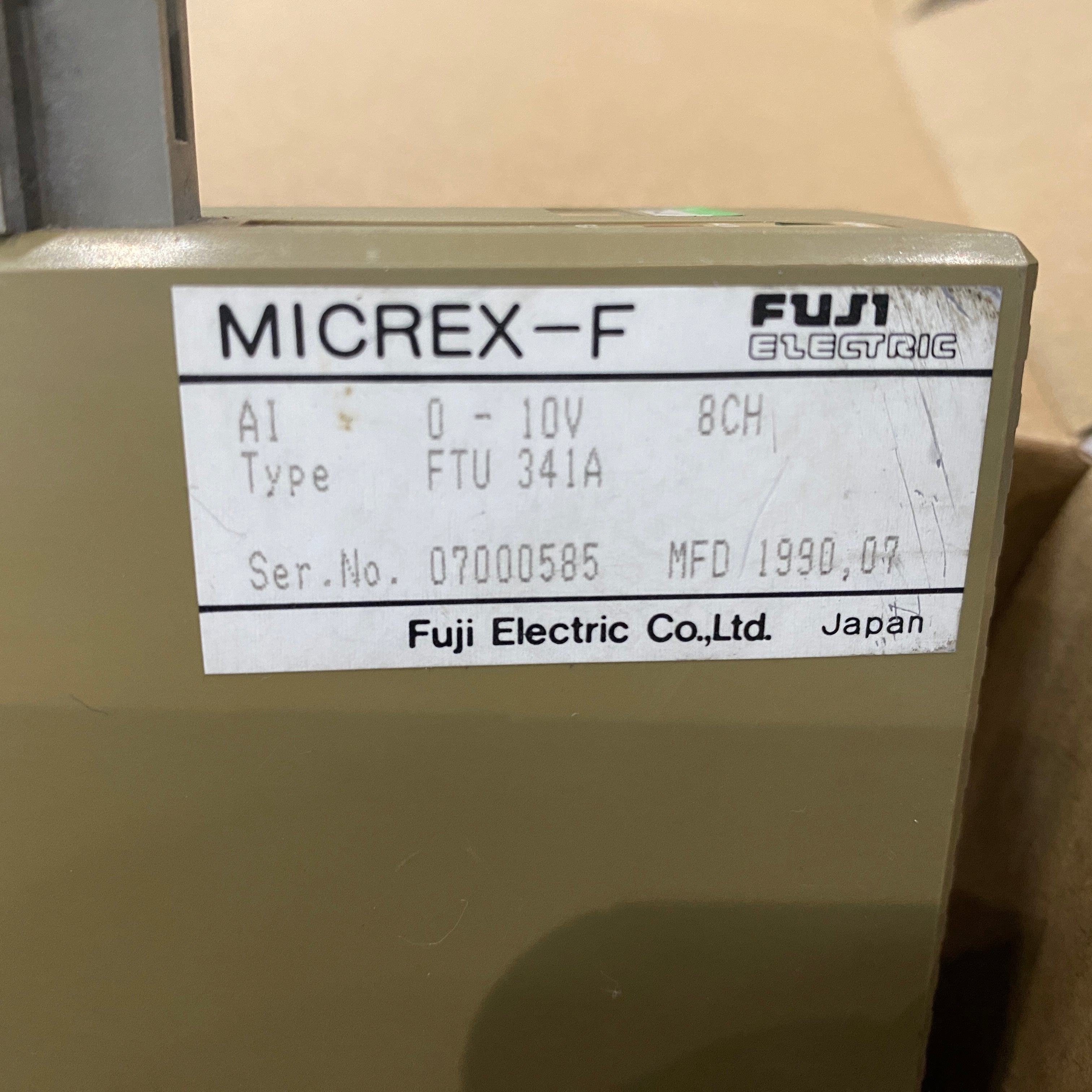 富士馬達 MICREX-F FTU341A 輸入模組