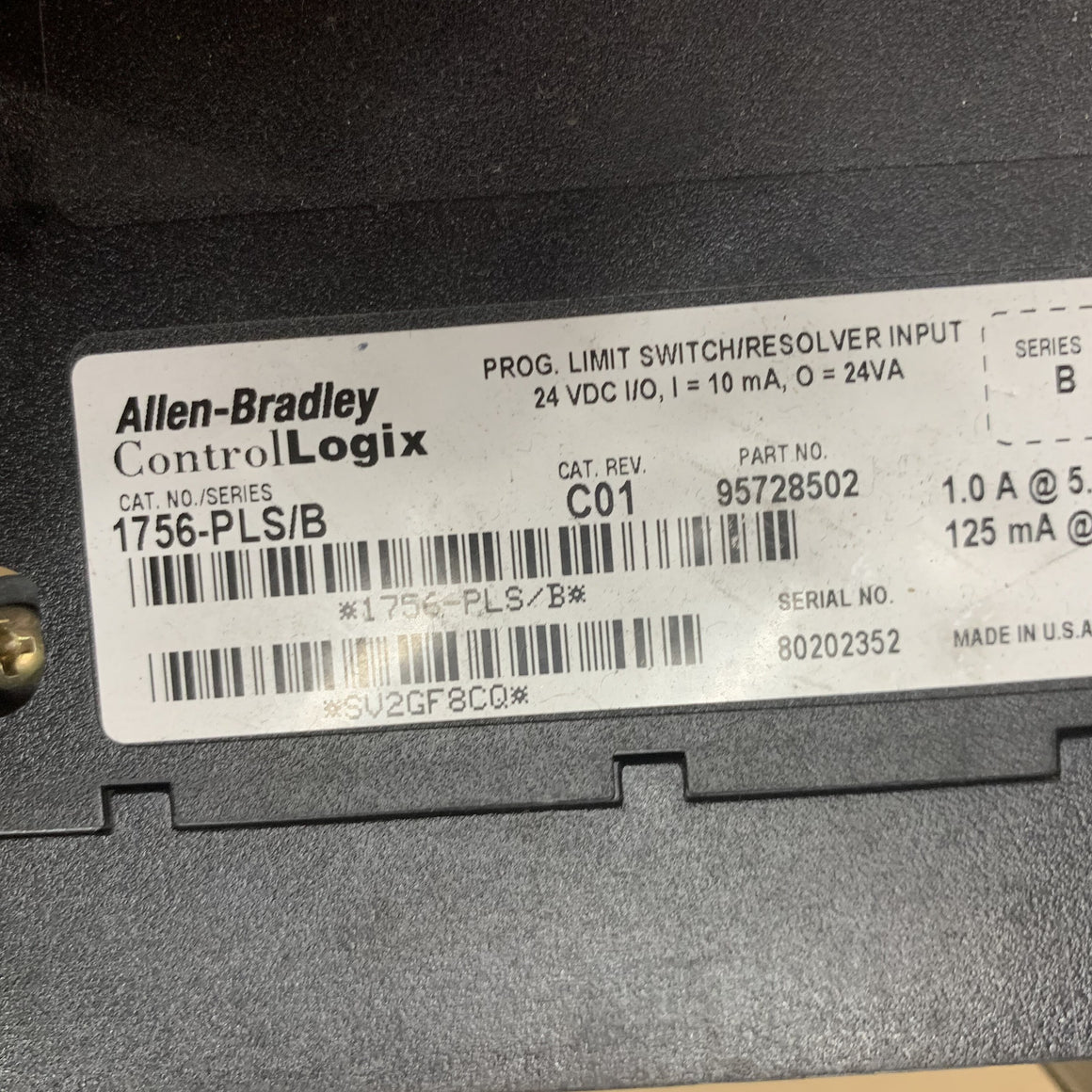 Allen-Bradley 1756-PLS/B Programmable Limit Switch Module - Rockss Automation