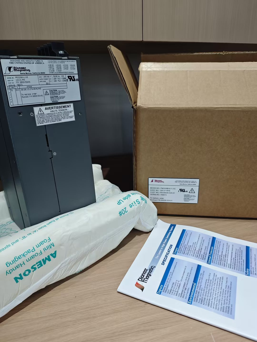 Pioneer Magnetics PM3328B-6-1-3-E 高壓電源