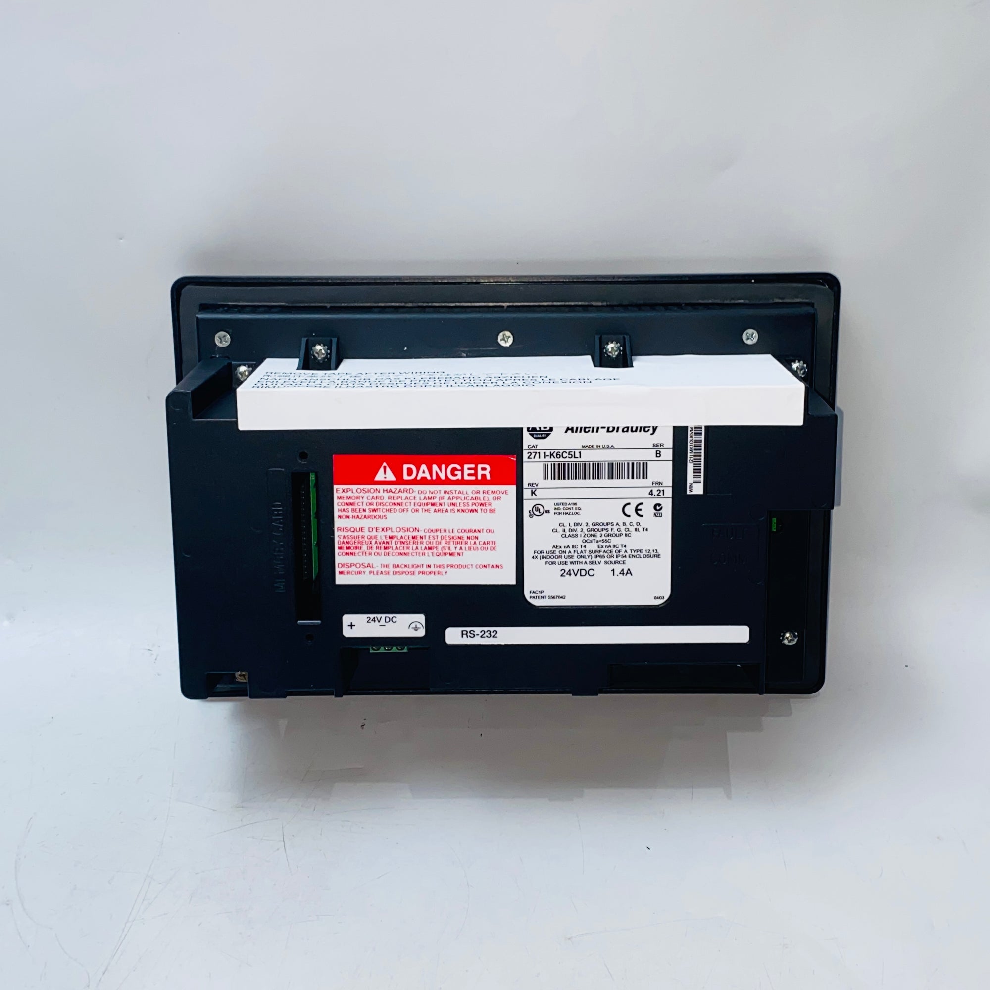 Allen-Bradley 2711-K6C5L1 PanelView 600 OPERATOR INTERFACE PANELVIEW