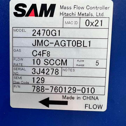 SAM 2470G1JMC-AGT0BL1 MASS FLOW CONTROLLER