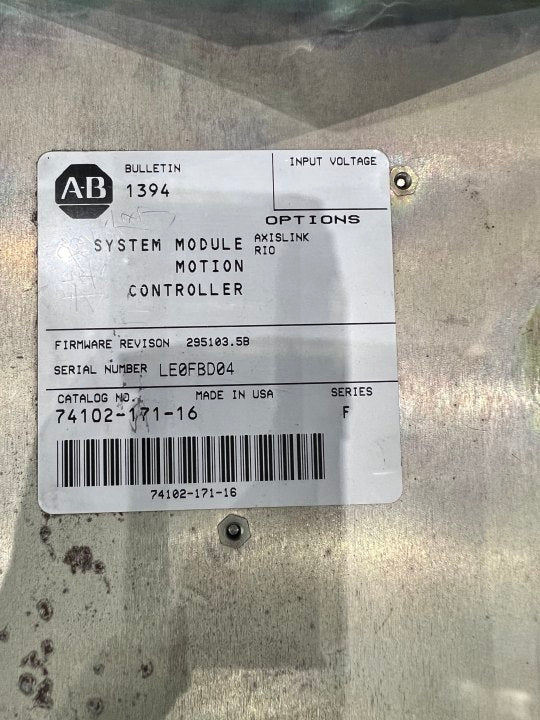 ALLEN BRADLEY 74102-171-16 Board - Rockss Automation