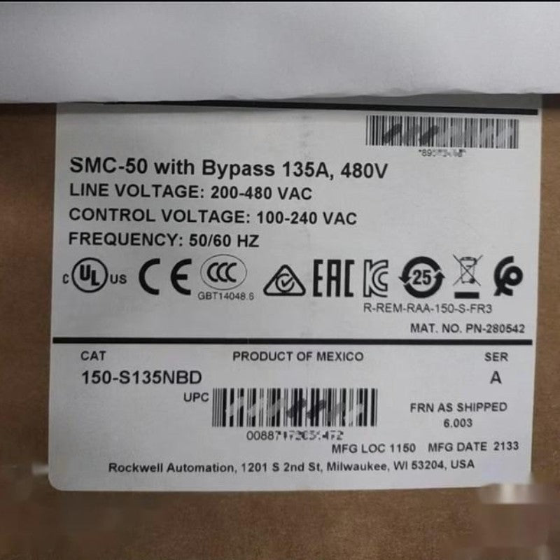 Allen Bradley 150-S135NBD軟啟動器