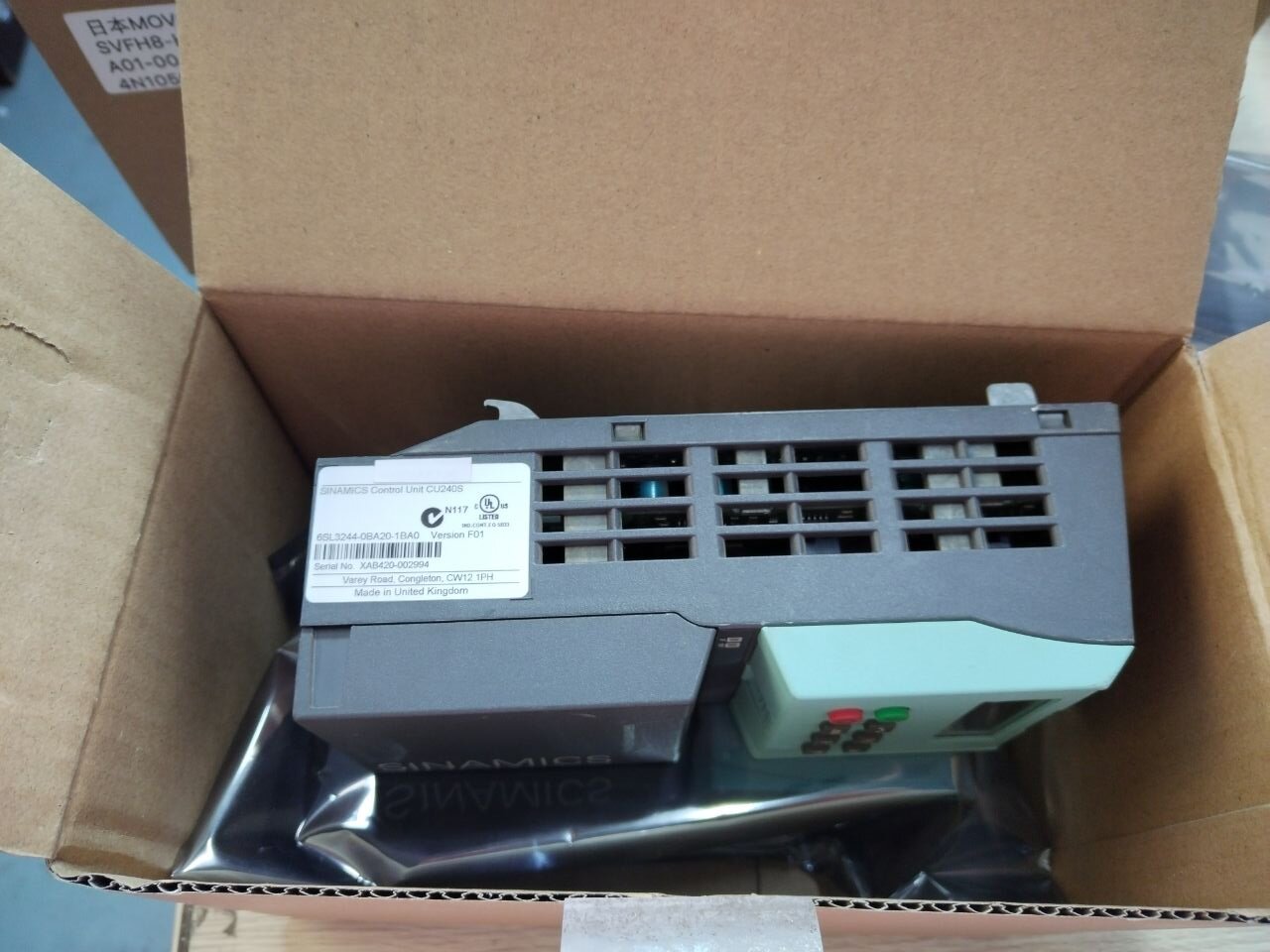 Siemens 6SL3244-0BA20-1BA0 FO1 Sinamics Control Unit