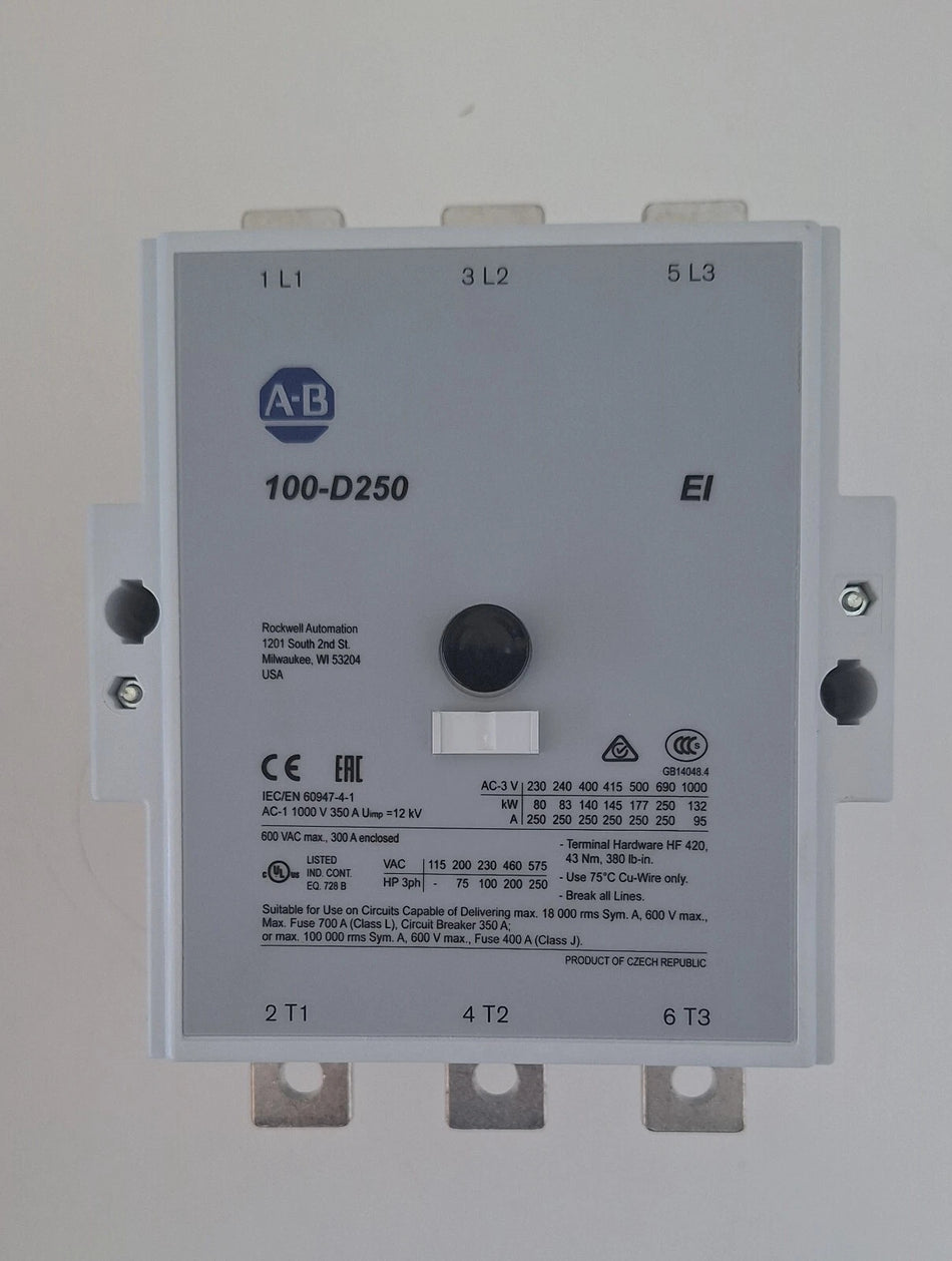 ALLEN BRADLEY 100-D250 CONTACTOR