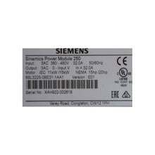 Load image into Gallery viewer, SIEMENS 6SL3225-0BE31-1AA1 Power Module