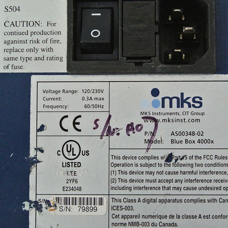 Applied Materials MKS BLUE BOX 4000X AS00348-02 Semiconductor Controller - Rockss Automation