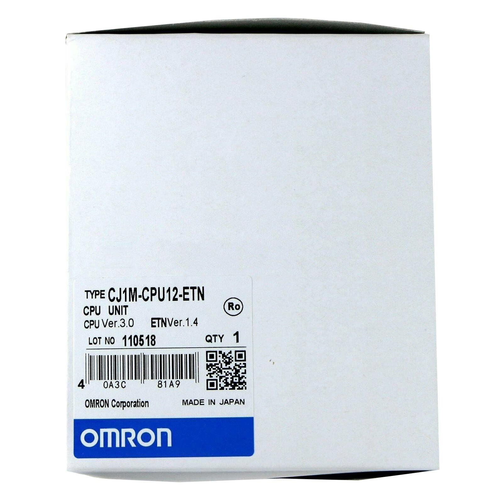 Omron CJ1M-CPU12-ETN CPU Unit PLC Module Installation Ethernet