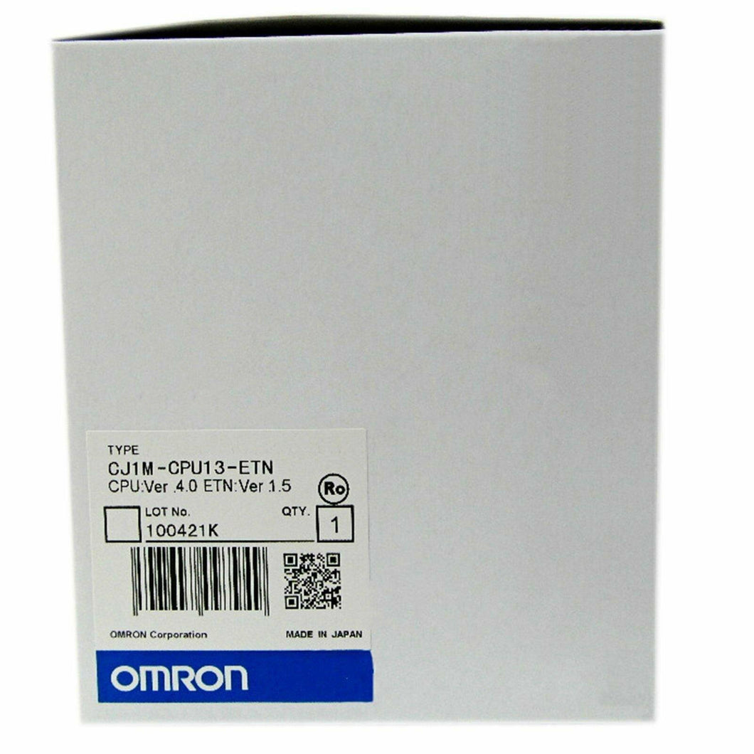 New Original Omron CJ1M-CPU13-ETN CPU Unit PLC Module Installation Ethernet - Rockss Automation