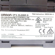 Load image into Gallery viewer, New Original Omron CP1L-EL20DR-D 20 Points Memory Capacity CPU PLC Module Controller - Rockss Automation