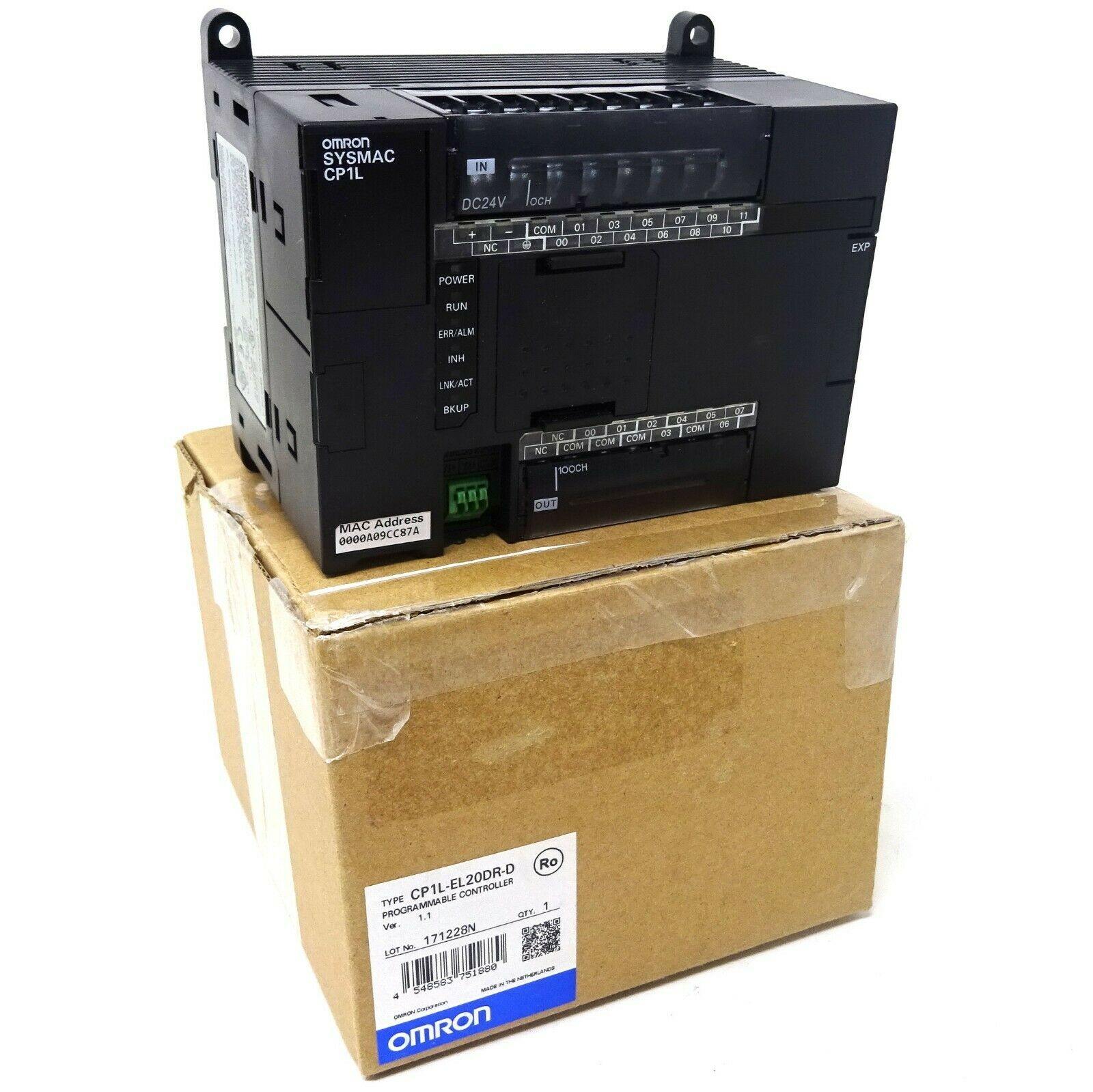 New Original Omron CP1L-EL20DR-D 20 Points Memory Capacity CPU PLC Module Controller - Rockss Automation