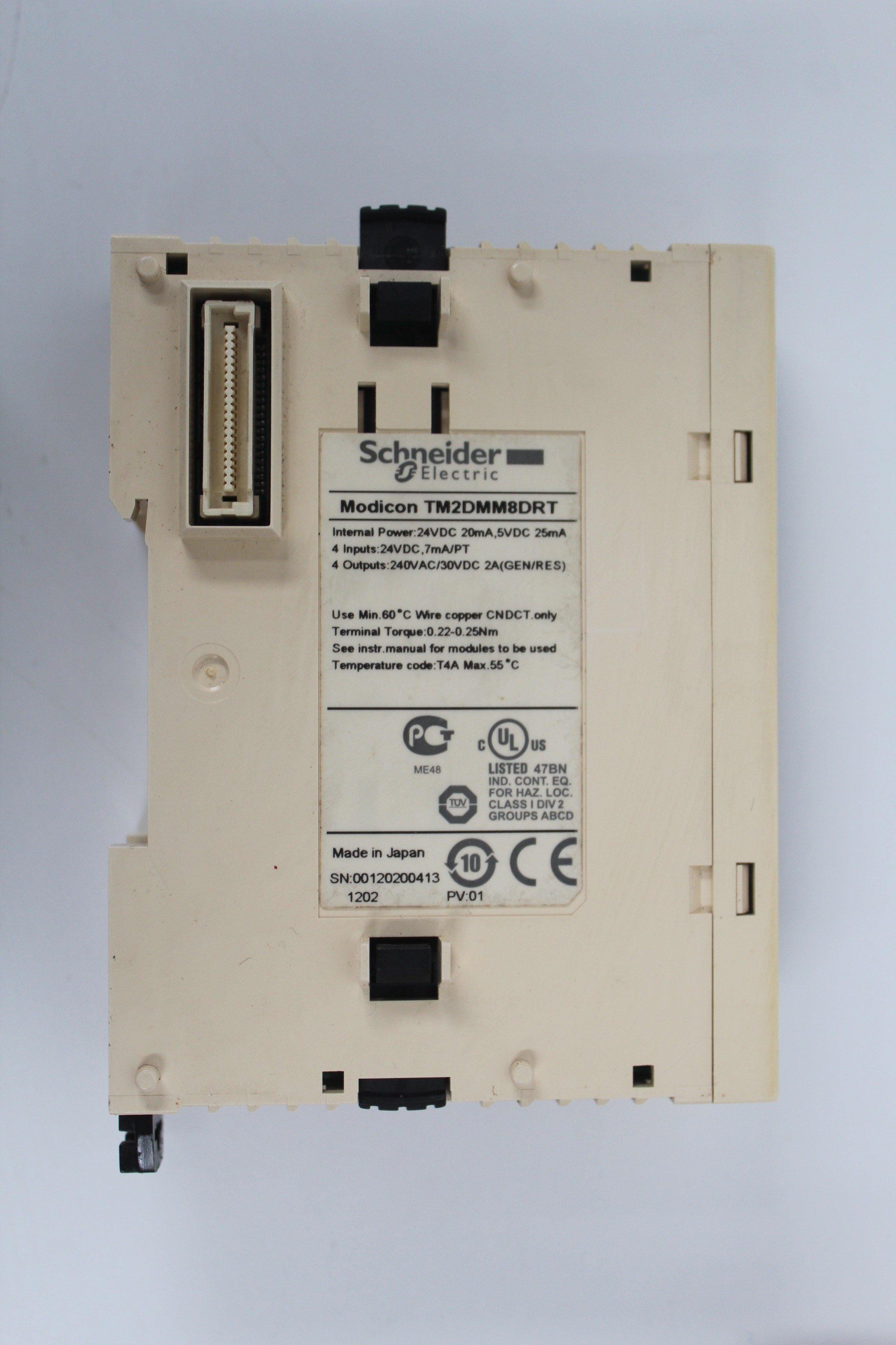 Used Schneider M238 Discrete I/O PLC Module TM2DMM8DRT - Rockss Automation