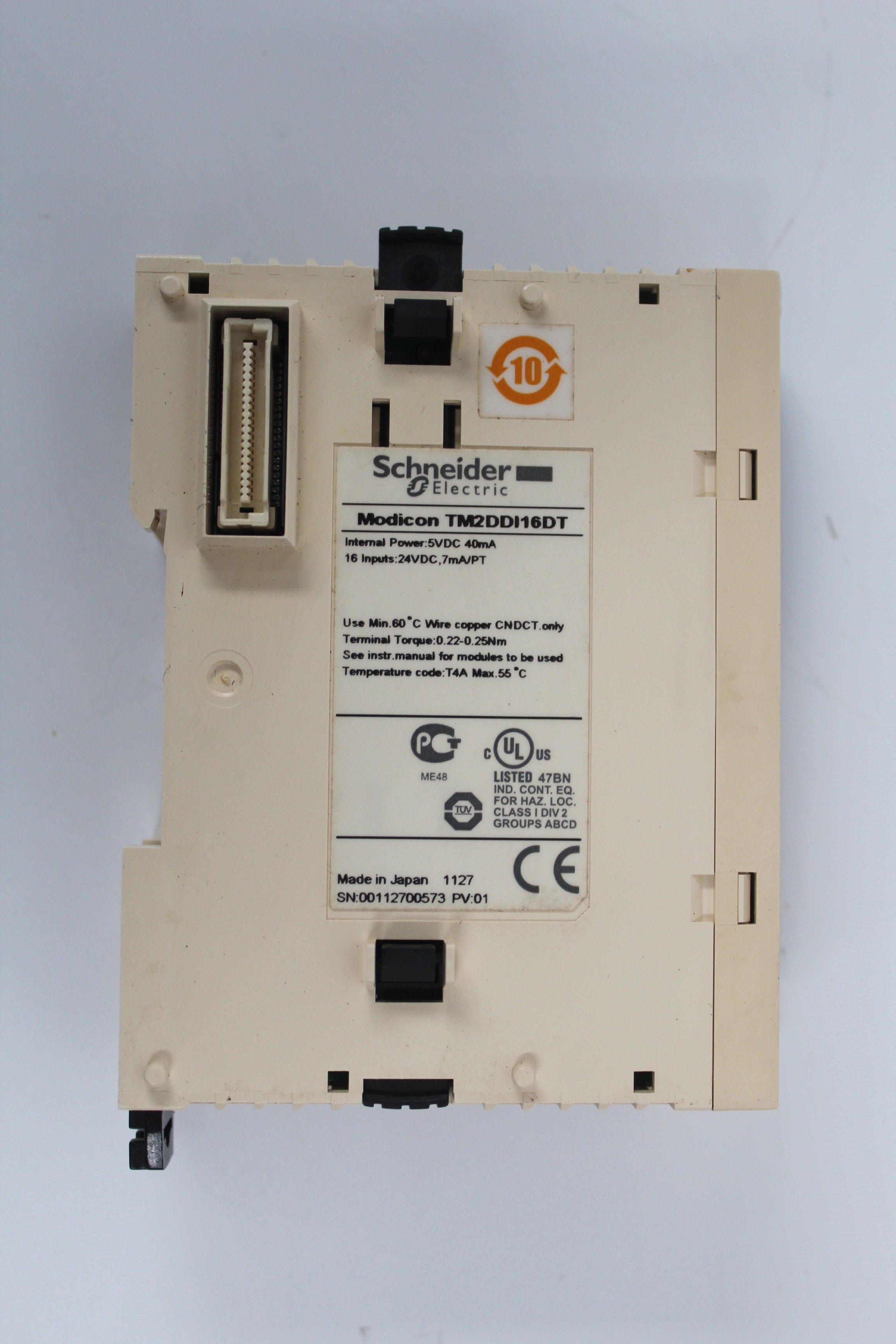 Used Schneider M238 Discrete Input PLC Module TM2DDI16DT - Rockss Automation