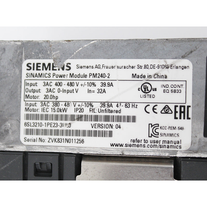 西門子 6SL3210-1PE23-3UL0 變頻器