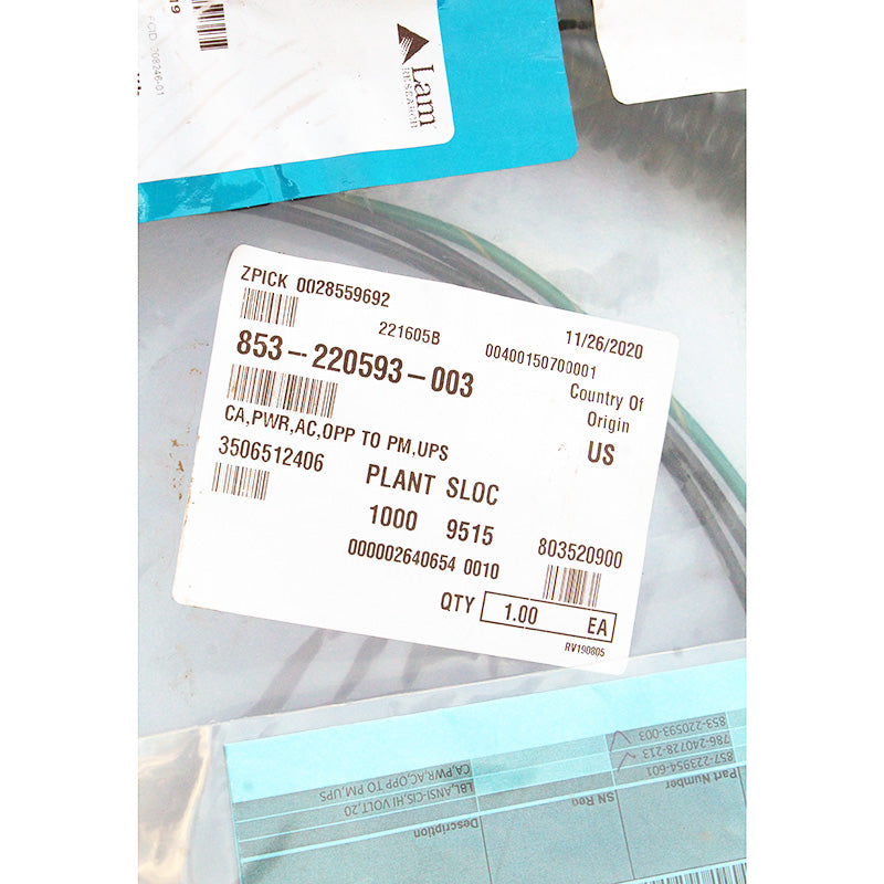 Lam Research 853-220593-003 857-223945-601 半導體生產線