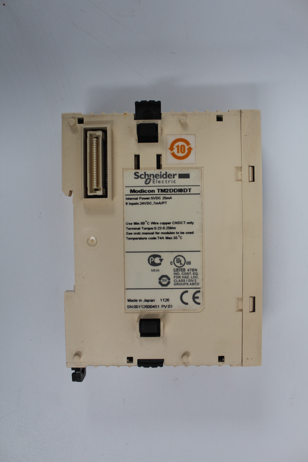 Used Schneider M238 Discrete Input PLC Module TM2DDI8DT - Rockss Automation
