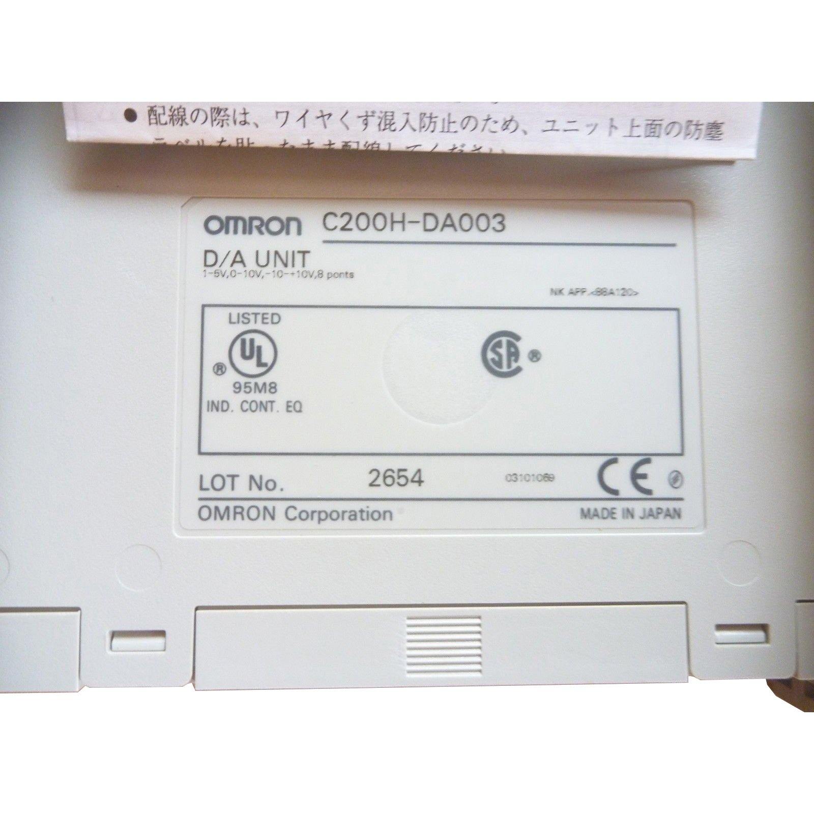 New Original Omron C200H-DA003 D/A Analog Output Module PLC Module - Rockss Automation