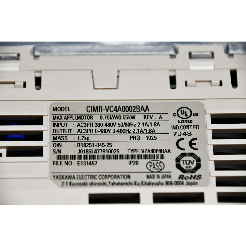 Yaskawa CIMR-VA4A0002BAA Frequency Converter - Rockss Automation