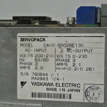 Load image into Gallery viewer, YASKAWA CACR-SR02BE13S Inverter Input 200-230V