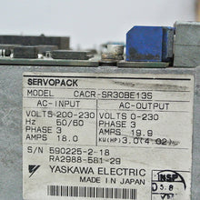 將圖片載入圖庫檢視器 YASKAWA CACR-SR30BE13S Inverter Input 200-230V