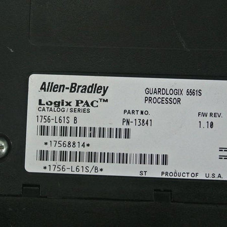 Allen Bradley 1756-L61S B Guardlogix 5561S Processor - Rockss Automation