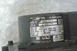 Panasonic MDMA102P1G AC Servo Motor Input 200V - Rockss Automation