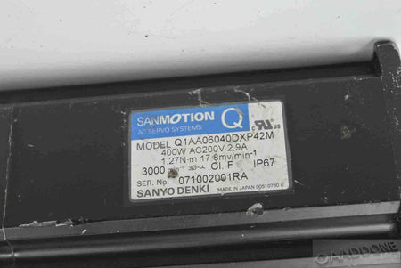 SANYO Denki Q1AA06040DXP42M AC Servo Motor 400W - Rockss Automation