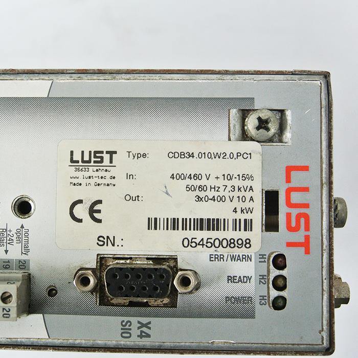 Lust CDB34.010.W2.0.PC1 Servo Drive Input 400/460V - Rockss Automation