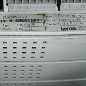 Lenze EVS9328-EP Inverter Input 400-480V - Rockss Automation