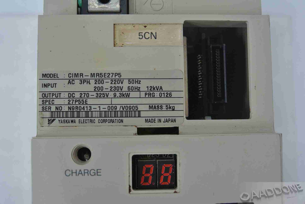 YASKAWA CIMR-MR5E27P5 Servo Drive Input 200-220V - Rockss Automation