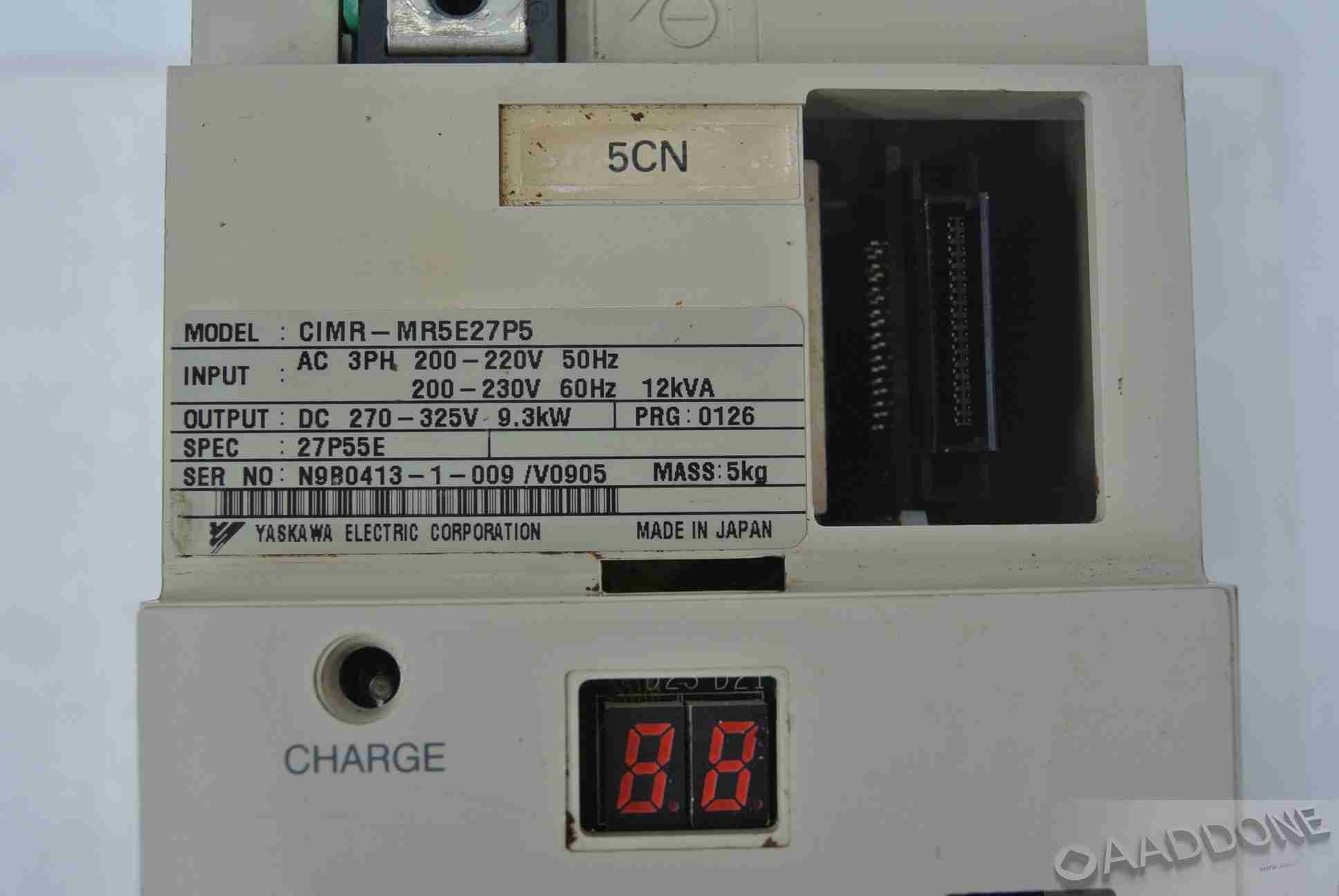 YASKAWA CIMR-MR5E27P5 Servo Drive Input 200-220V - Rockss Automation