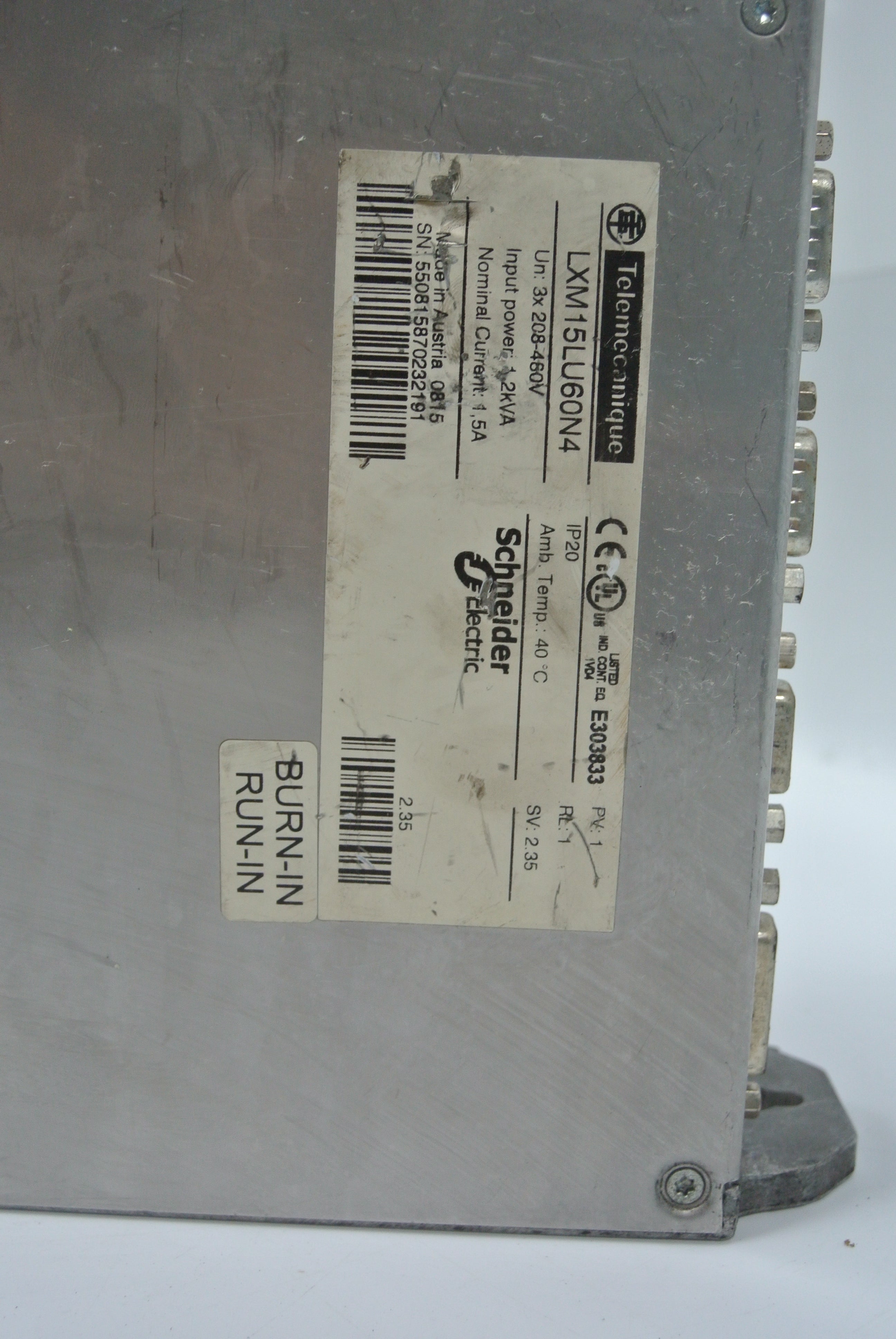 Schneider LXM15LU60N4 Servo Drive 208-460V 1.2kVA - Rockss Automation