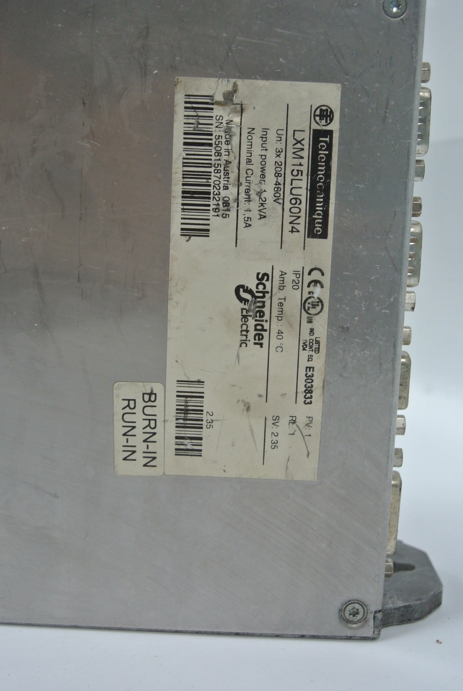 Schneider LXM15LU60N4 Servo Drive 208-460V 1.2kVA - Rockss Automation