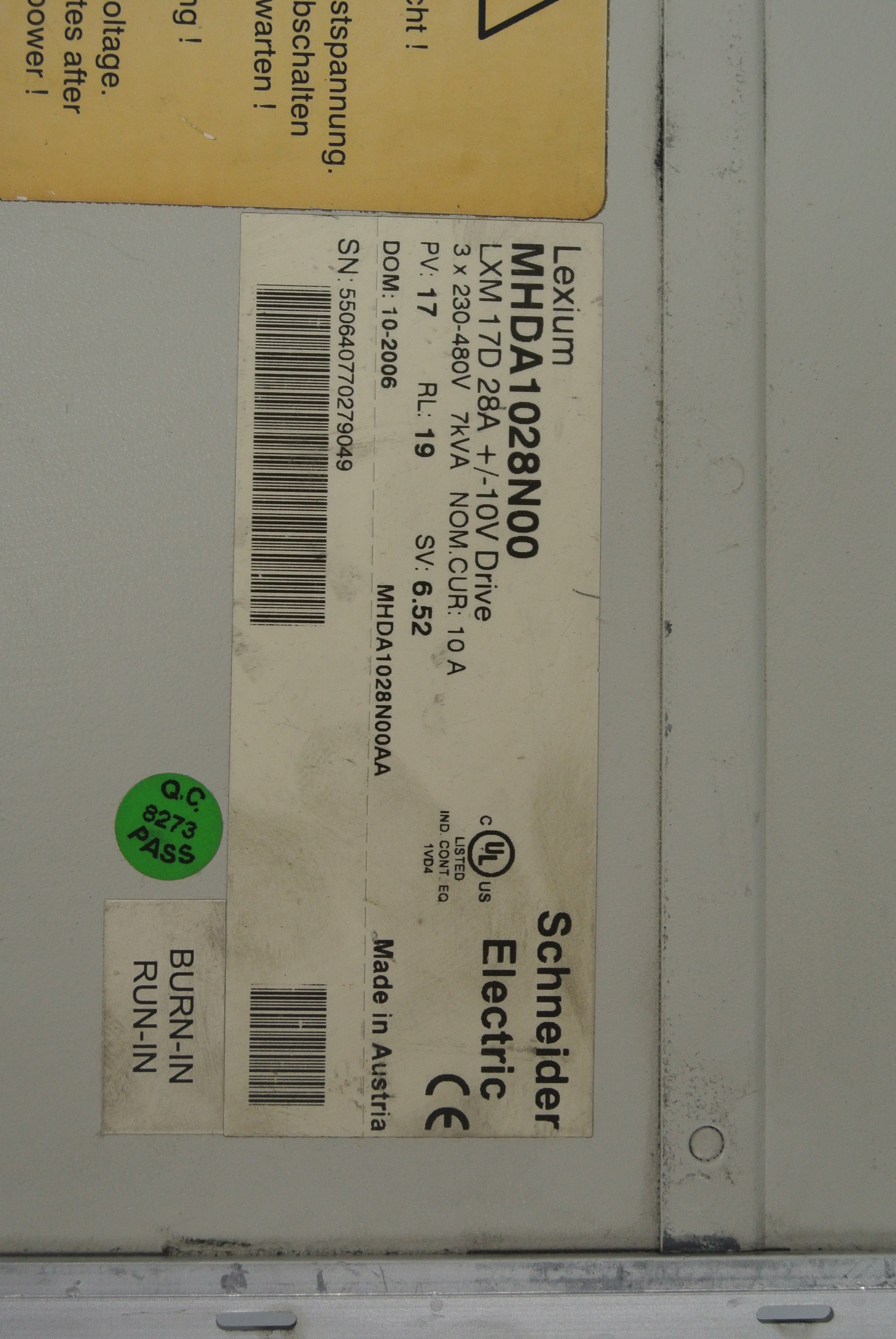 Schneider MHDA1028N00 Lexium Servo Drive 7kVA - Rockss Automation