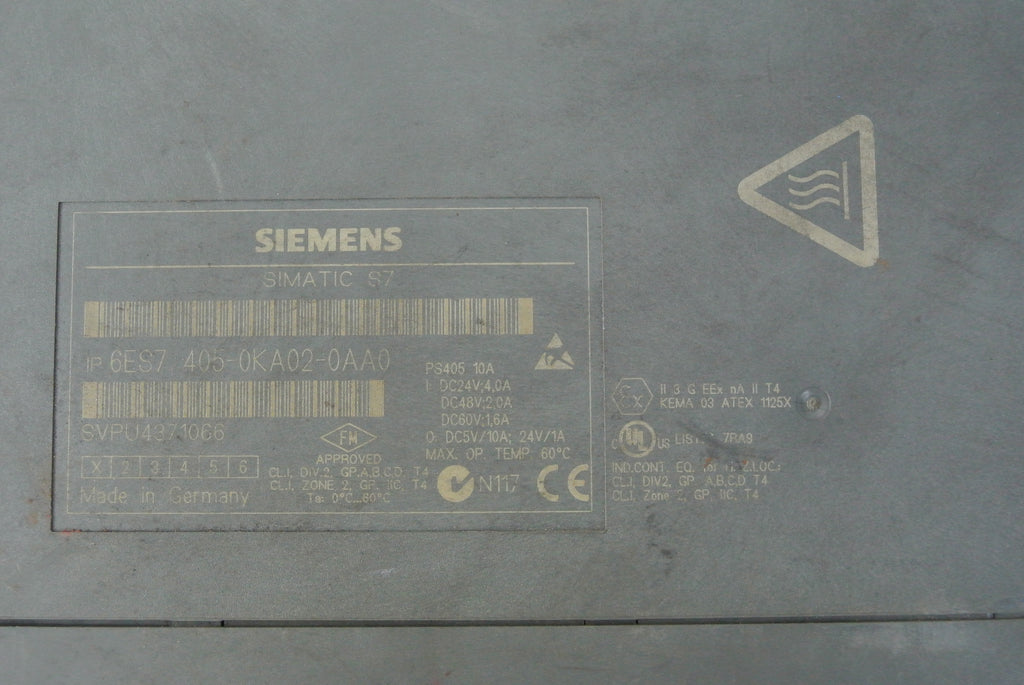 Siemens 6ES7405-0KA02-0AA0 PS405 Power Supply - Rockss Automation